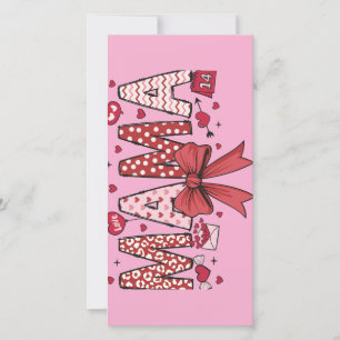 Mama-Valentine-Schild Feiertagskarte