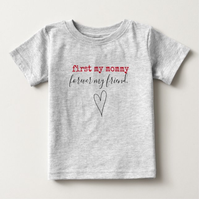 Mama-Valentinsgruß Baby T-shirt (Vorderseite)
