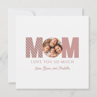 Mama Valentinstag Fotokarte Einladung