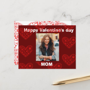 Mama Valentinstag nach Maß Postkarte