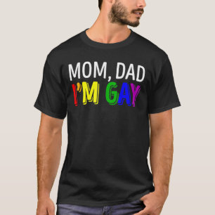 Mama-Vater für LGBT Pride I Am Gay Rainbow Family T-Shirt