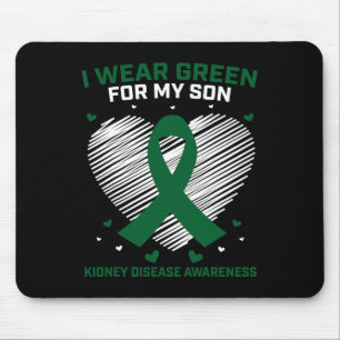 Mama Vater ich tragen Grün für meine Sohn Nierener Mousepad