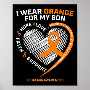 Mama Vater Leukämie Bewusstsein Son Leukämie Bewus Poster