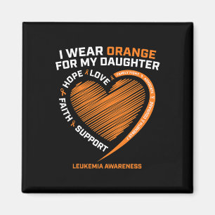Mama Vater Männer Ich trage Orange für meine Tocht Magnet