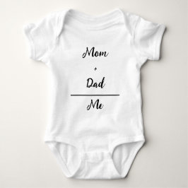Mama + Vater = Me White Baby Bodysuit Baby Strampler