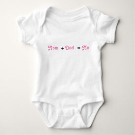 Mama + Vater = Me White Baby Girl Bodysuit Baby Strampler