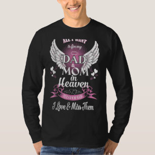 Mama Vater meine Engel im Gedenken an die Eltern i T-Shirt
