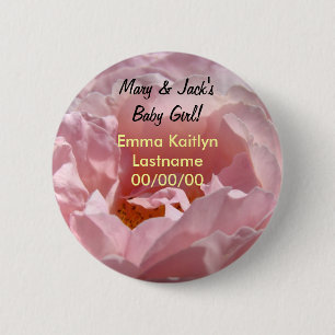 Mama Vaters Name Baby Mädchen Knöpfe Baby Mädchen  Button