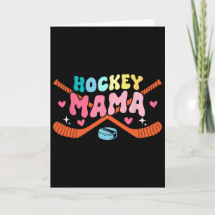 Mama Vatertag Kostüm Hockey Spieler Fan Liebhaber Karte