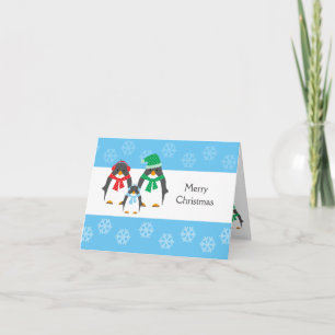Mama, Vateru. BabyPenguin WEIHNACHTSkarte Feiertagskarte