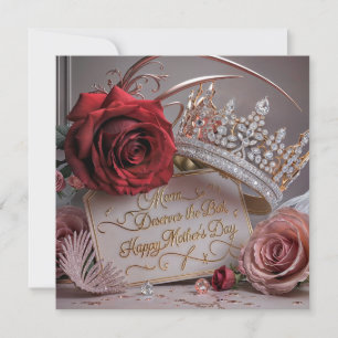 Mama verdient das Beste: Glücklicher Muttertag Feiertagskarte