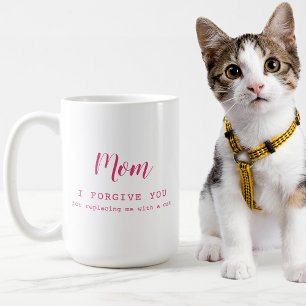 "Mama, verzeihe dir" lustige niedliche Katzenliebh Kaffeetasse