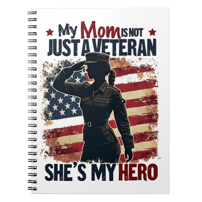 Mama Veteran Hero Patriotic Mütter Day Notizblock (Vorderseite)