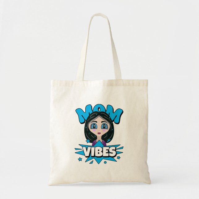 Mama Vibes Tragetasche (Vorne)