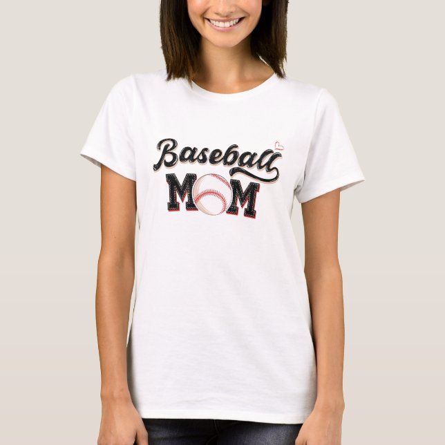 Mama Vintag Sports Baseball T-Shirt (Vorderseite)