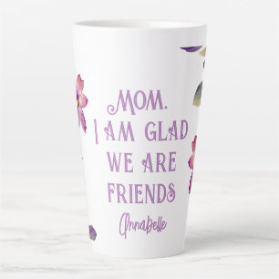 Mama Violet "Glad We Are Friends" Latte Tasse