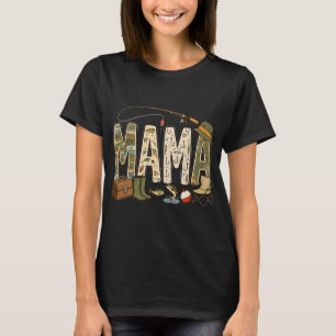 Mama vom großen Fang beim Angeln zum ersten Geburt T-Shirt