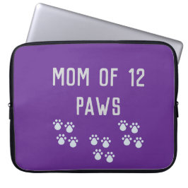 Mama von 12 Pfoten Laptopschutzhülle