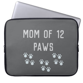 Mama von 12 Pfoten Laptopschutzhülle