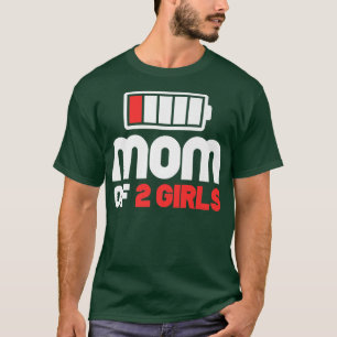 Mama von 2 Girls Funny Mother Day Premium T - Shir T-Shirt