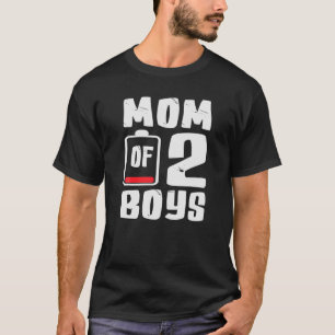 MAMA von 2 Jungen vom Geburtstag der Mütter T-Shirt
