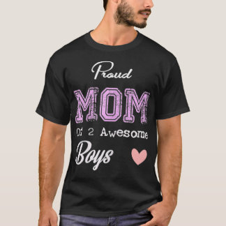 Mama von 2 Phantastischen Jungen T-Shirt