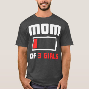 Mama von 3 Girls Funny Mother Day Premium T - Shir T-Shirt