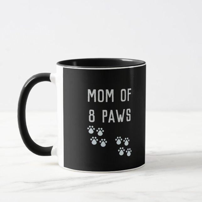 Mama von 8 Pfoten Tasse (Links)