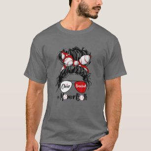 Mama von beiden Messing-Haare-Brille T-Shirt