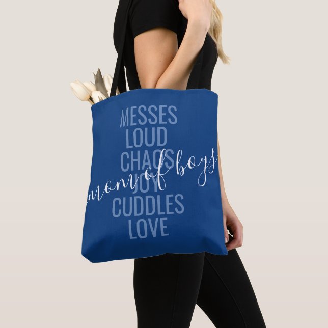 Mama von Boys Chaos und Liebe Tote Bag (Von Nahem)
