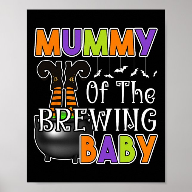Mama von Brewing Baby Costume Halloween Poster (Vorne)