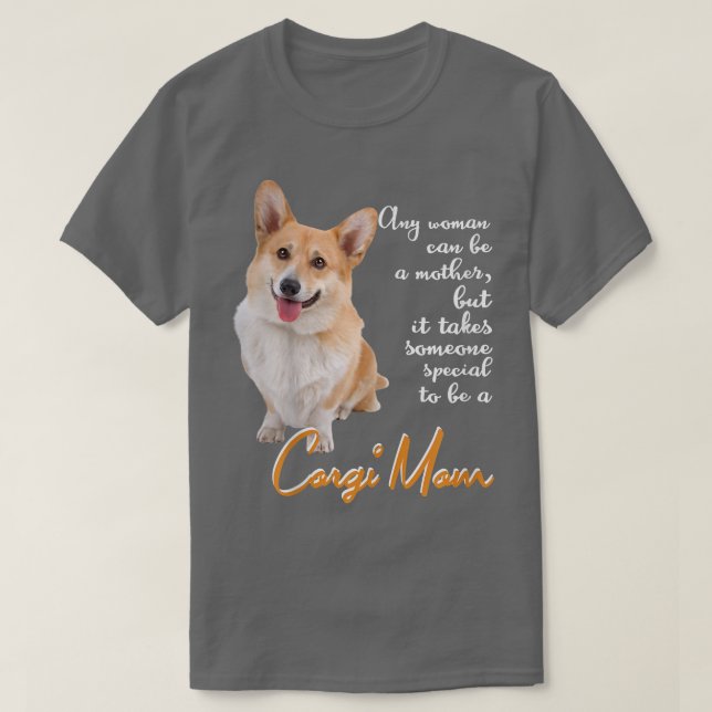 Mama von Corgi Dog Spezielle Frauenmutter T-Shirt (Design vorne)