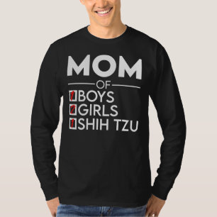 Mama von einem Jungen zwei Mädchen und einem schic T-Shirt