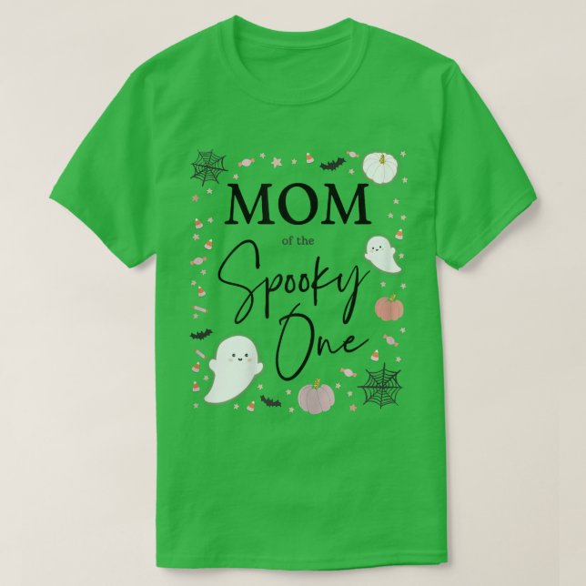 Mama von Frauen beim Spooky One Girl Erster Geburt T-Shirt (Design vorne)