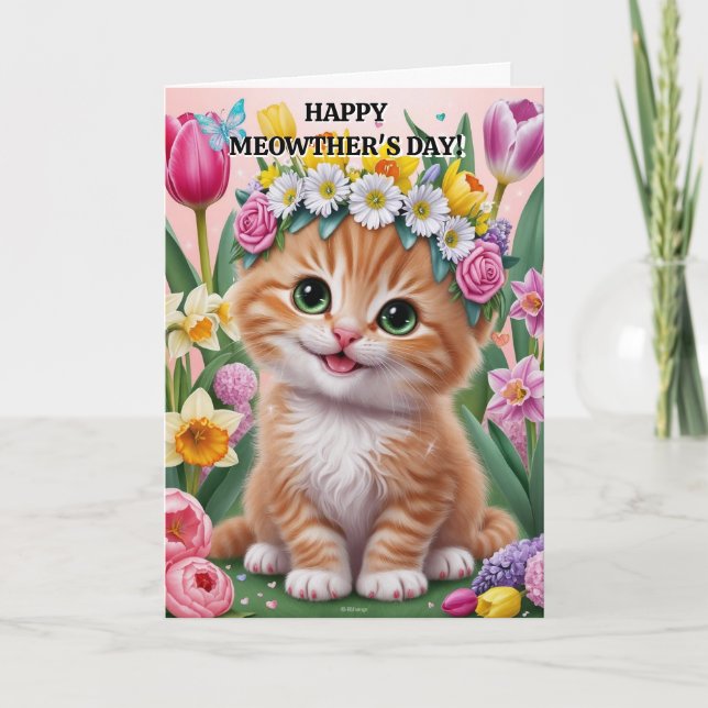 Mama von Haustieren am Muttertag Feiertagskarte (Vorderseite)