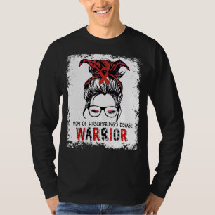 Mama von Hirschsprung's Disease Messy Bun Ribbon T-Shirt