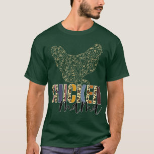 Mama von Hühnern, Hühner Mama, Mama Hen, Blumenhüh T-Shirt