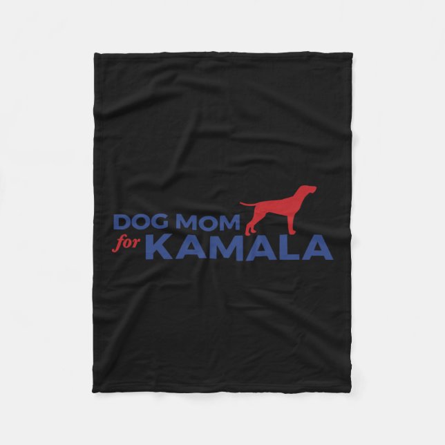 Mama von Hunden für Kamala Funny Dog 2024 Präsiden Fleecedecke (Vorderseite)