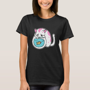 Mama von Kitty und Goldfish Cat T-Shirt