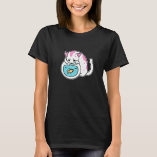 Mama von Kitty und Goldfish Cat T-Shirt
