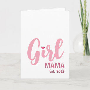 Mama von Mädchen, gegr. Personalisiertes Geschenk Karte