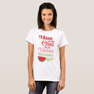 Mama von One in a Melon Geburtstagsmädchen T-Shirt