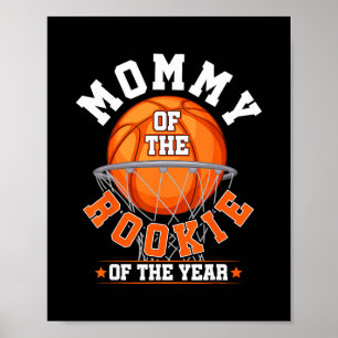 Mama von Rookie zum 1. Geburtstag Jungen Sketll Fa Poster