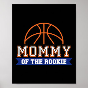 Mama von Rookie zum 1. Geburtstag Sketll Thema pas Poster