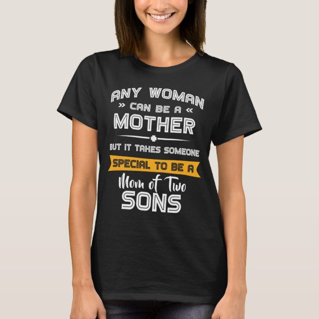 Mama von Sons Funny Mother Day Geschenk für sie  T-Shirt (Vorderseite)