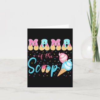 Mama von The Scoop Ice Cream Gender Reveal Baby Karte