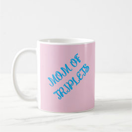 Mama von Triplets, rosa und blau, Motivierend Gesc Kaffeetasse