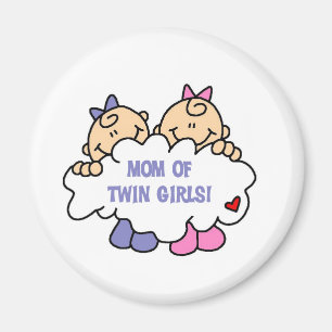 Mama von Twin Girls Tshirts and Gifts Magnet