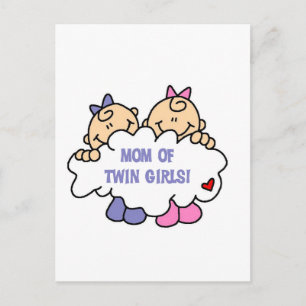 Mama von Twin Girls Tshirts and Gifts Postkarte