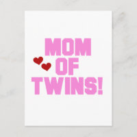 Mama von Twins-Pink-Texthemden und Geschenken